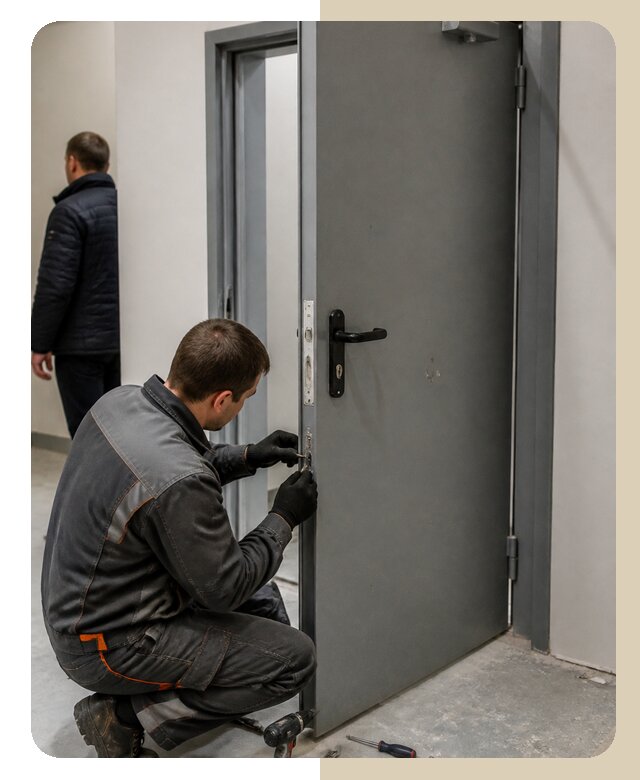 Ремонт противопожарной двери в Волжском по цене 6585 р. | ДвериЛегко-Влж