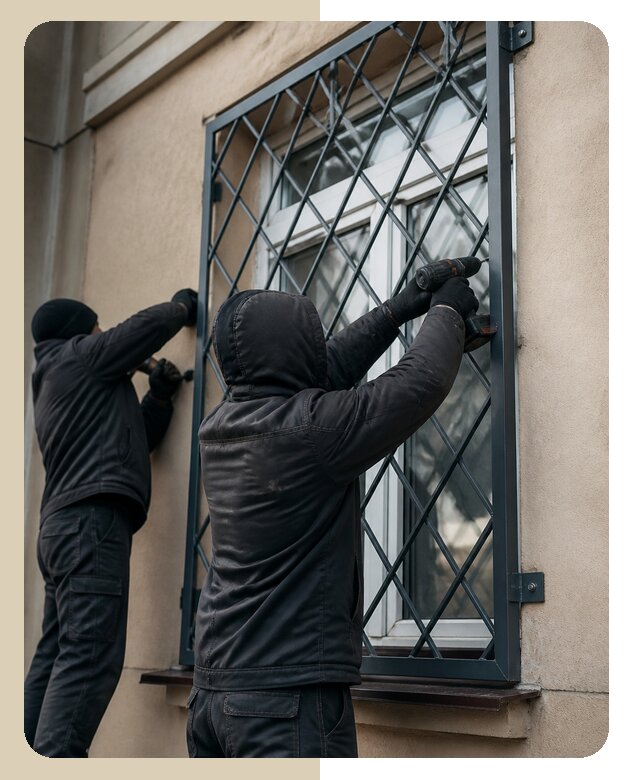 Установка антивандальных решеток на окна в Волжском